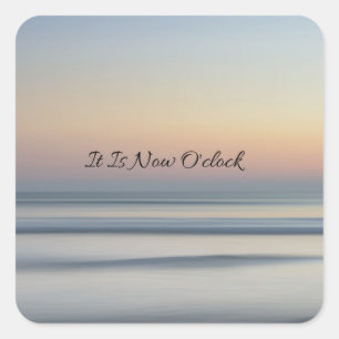 Quadrado Adesivo de lembrete de momento presente