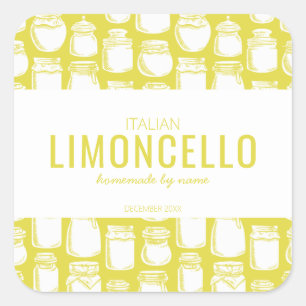 Quadrado Adesivo de Limoncello Caseiro
