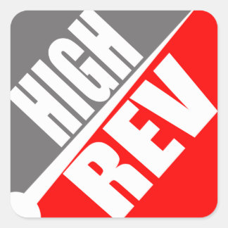 Quadrado Adesivo de logotipo High Rev