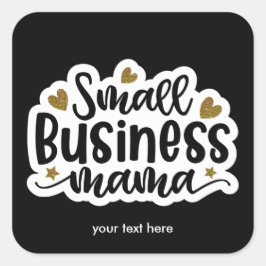 Quadrado Adesivo de mama para pequenas empresas
