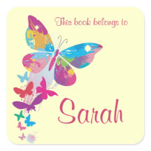 Adesivo de marcador de borboleta personalizado