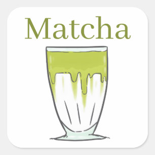 Quadrado Adesivo de Matcha