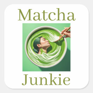 Quadrado Adesivo de Matcha