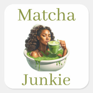 Quadrado Adesivo de Matcha