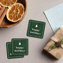 Adesivo de Natal com Textura de Madeira de Árvore 