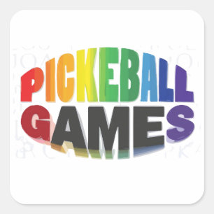 Quadrado Adesivo de Pickleball