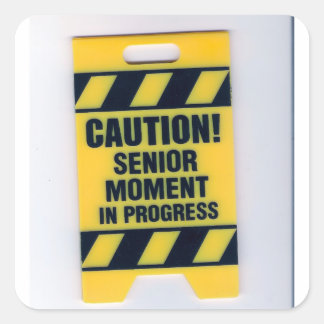 Quadrado adesivo de precaução