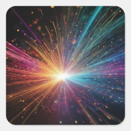 Quadrado Adesivo de Raio de Luz