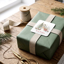 Adesivo de Selagem de Presente de Natal Personaliz