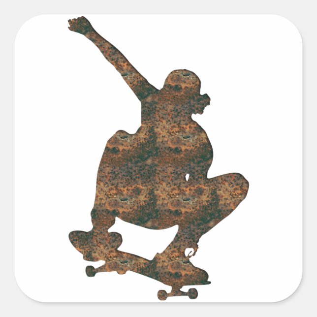 Quadrado Adesivo de Skate Rost (Frente)