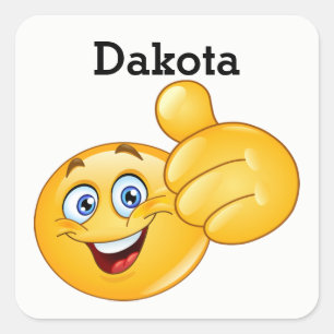 Quadrado Adesivo de sorriso