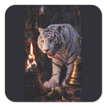 Adesivo de Tigre Branco – Um Toque de Selvagem