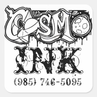 Quadrado Adesivo de tinta Cosmo
