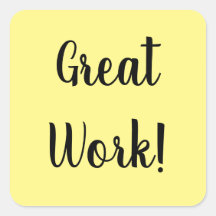 adesivo de trabalho do excelente