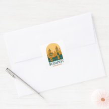 Adesivo de Viagem Antigo Budapeste Hungria – Retro