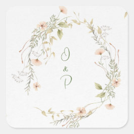 Quadrado Adesivo Delicated Flowers