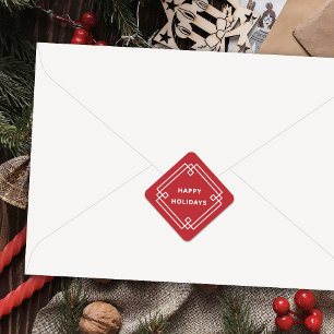 Quadrado Adesivo Diagonal Elegante Deco Quadro Feliz Férias