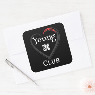 Quadrado Adesivo do Clube Jovens de Coração