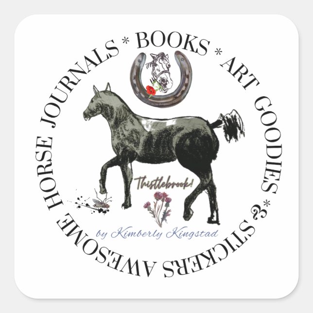 Quadrado adesivo do envelope da marca do listlebrook (Frente)