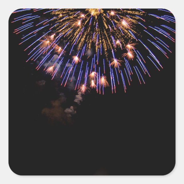 Quadrado Adesivo do Fireworks P3649 (Frente)