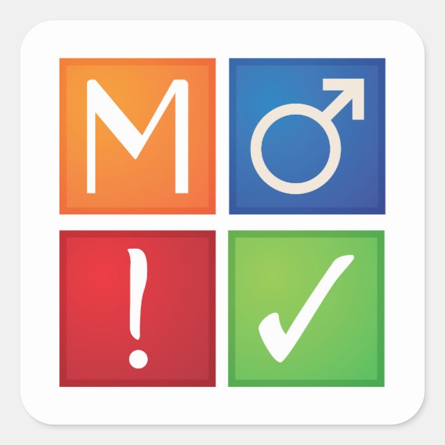 Quadrado adesivo do ícone do crachá ao3 (Frente)