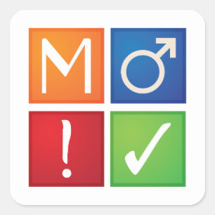 Quadrado adesivo do ícone do crachá ao3