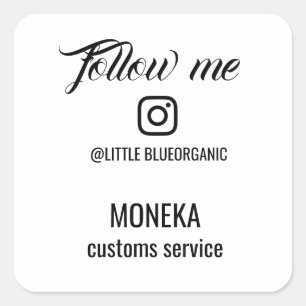 Quadrado Adesivo do Instagram Seu adesivo do Instagram