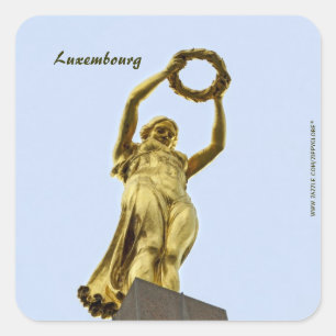 Quadrado Adesivo do Luxemburgo