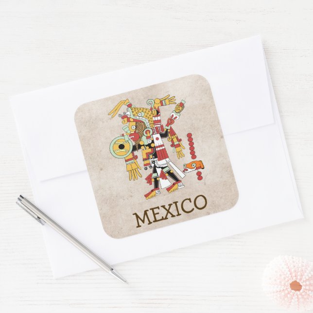 Quadrado Adesivo do México (Envelope)