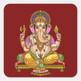 Quadrado Adesivo do Senhor Ganesha