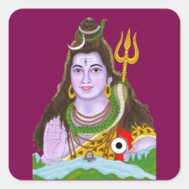 Quadrado Adesivo do Senhor Shiva