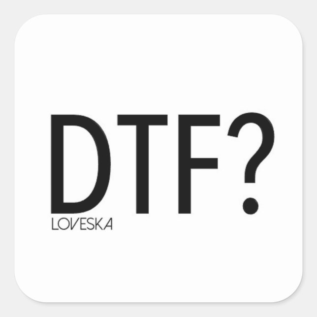 Quadrado adesivo DTF (Frente)