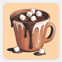 Adesivo Fantasia de Vulcão de Chocolate Derretido