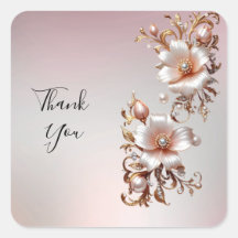 Adesivo Floral Rosa Decorativo
