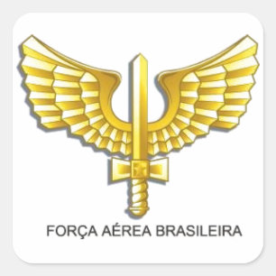 Quadrado Adesivo Força Aérea Brasileira - FAB