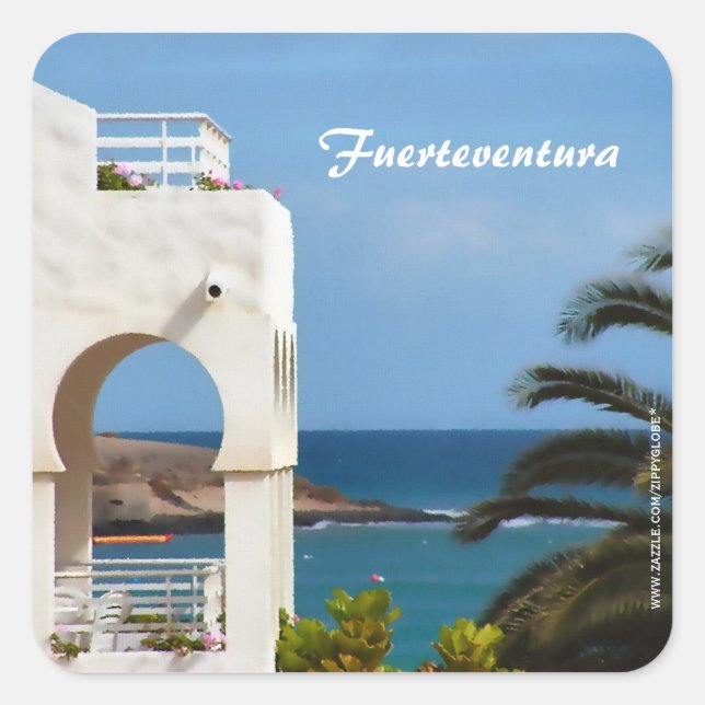 Quadrado Adesivo Fuerteventura (Frente)