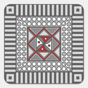 Quadrado Adesivo Geométrico Alternativo