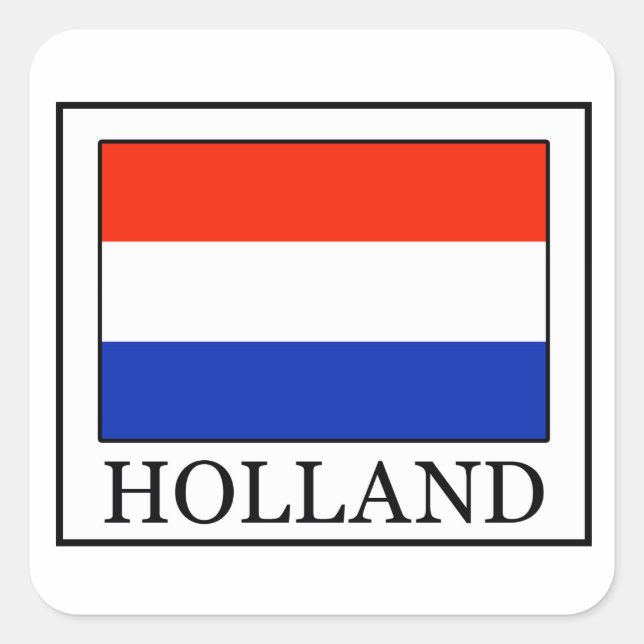 Quadrado adesivo Holland (Frente)