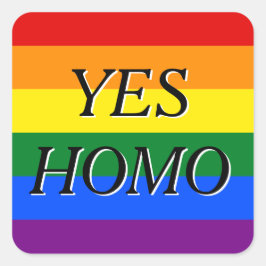 Quadrado adesivo homo
