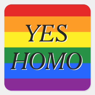 Quadrado adesivo homo