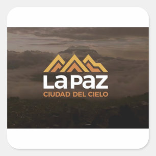 Quadrado Adesivo  La Paz ciudad del cielo