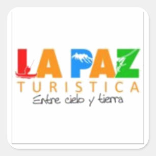 Quadrado Adesivo La Paz turística