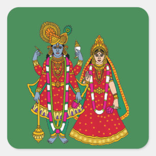 Quadrado Adesivo Lakshmi Narayan