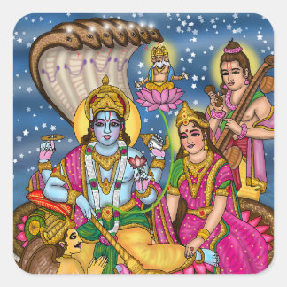 Quadrado Adesivo Laxmi Narayana
