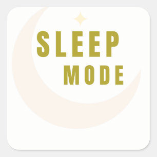 Quadrado Adesivo Lua e Estrela do Modo Sono