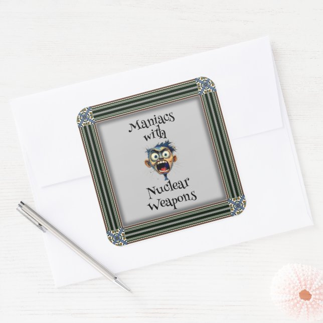 Quadrado Adesivo Maniacs (Envelope)