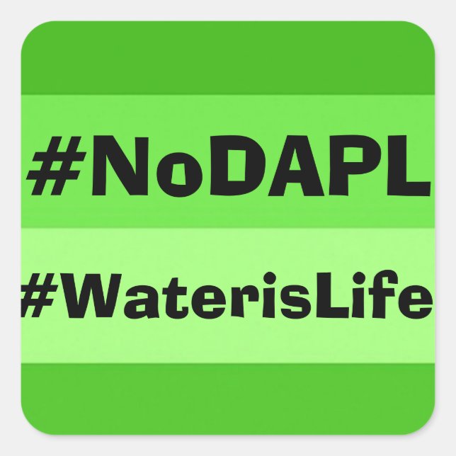 Quadrado Adesivo NoDAPL (Frente)