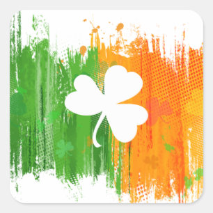Quadrado Adesivo Paddy Ink Lucky Clovers