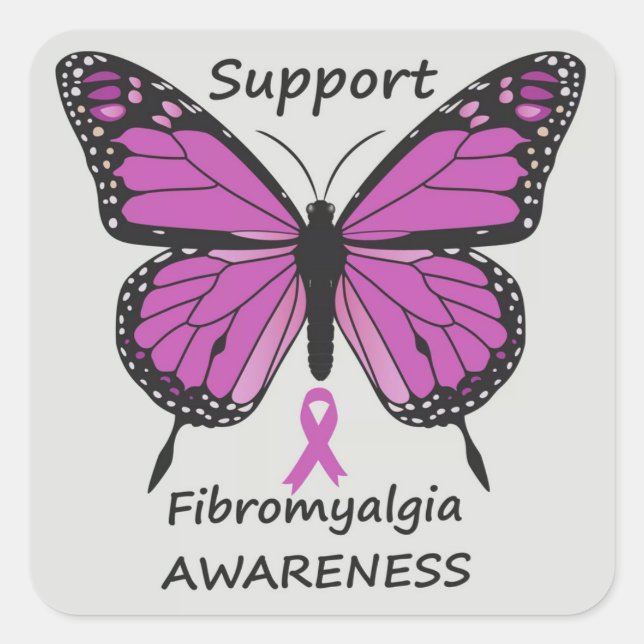 Quadrado adesivo para carros de fibromialgia (Frente)