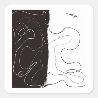 Quadrado Adesivo para te conhecer